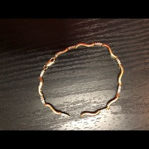 10K Yellow Gold (not plated!) Diamond Tennis Bracelet